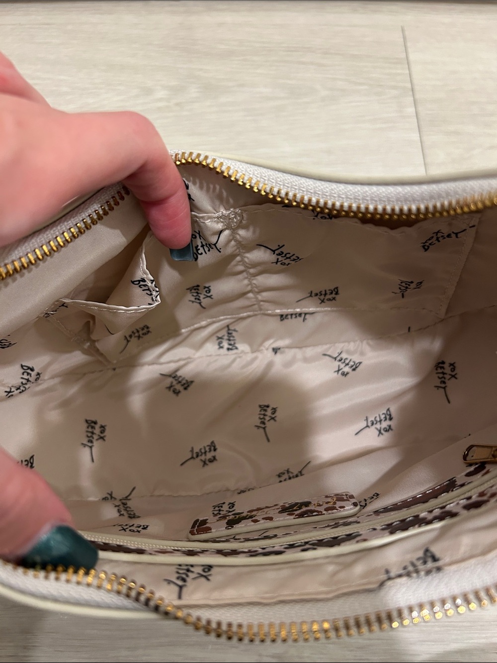 Betsey Johnson (NWT) Brown Cow Print Crescent Shoulder Bag - Picture 12 of 13